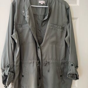 LOFT Utility Jacket in Olive